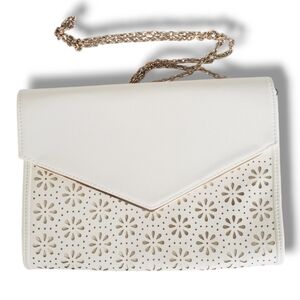 Women's Wedding Party Purse Shoulder Bag Evening Day Clutch Bag White